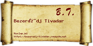 Bezerédj Tivadar névjegykártya